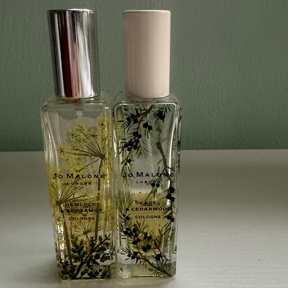 Jo Malone Hemlock & Bergamot and Cade & Cedarwood Limited Edition Colognes